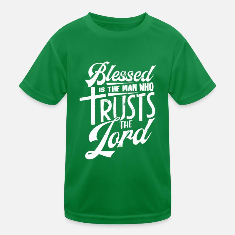 Gesegnet Ist Der Mann, Der Dem Herrn Vertraut Kinder Funktions-T-Shirt