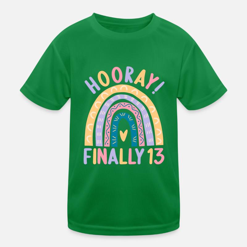 13 years old Rainbow Rainbow 13th birthday Kids Functional T-Shirt