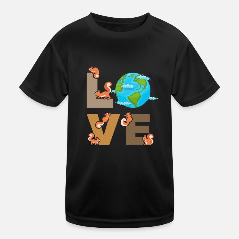 Écureuil Amour Écureuil Doux Écureuil T-shirt sport Enfant