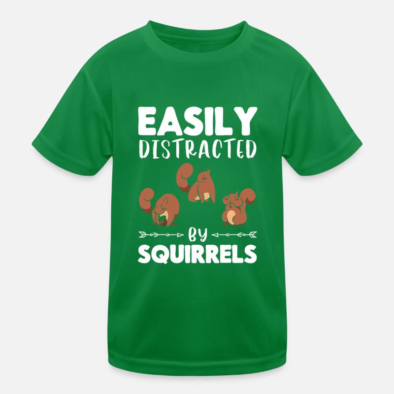 Cute squirrel lover — easy from Kids Functional T-Shirt