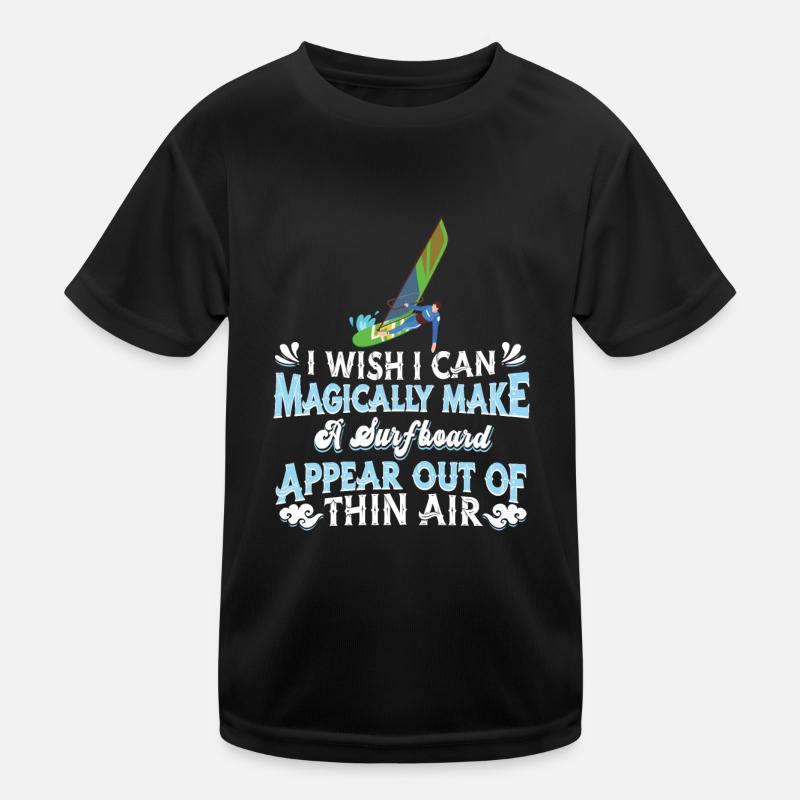Windsurfing Windsurfen Kinder Funktions-T-Shirt