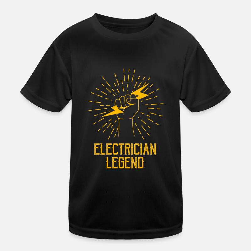 Electrician Legend Craftsman Voltage Circuits Kids Functional T-Shirt