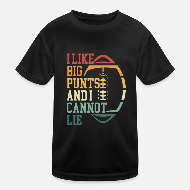 Ich Mag Große Punts Retro Kinder Funktions-T-Shirt