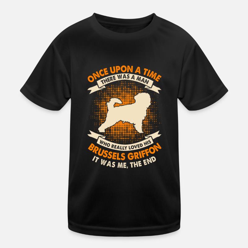 Es War Einmal - Brüsseler Griffon Kinder Funktions-T-Shirt