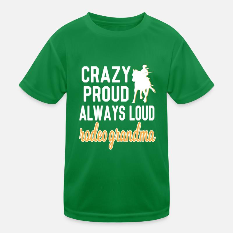 Stolze Rodeo Oma Rodeo-Reiter Großmutter Geschenk Kinder Funktions-T-Shirt
