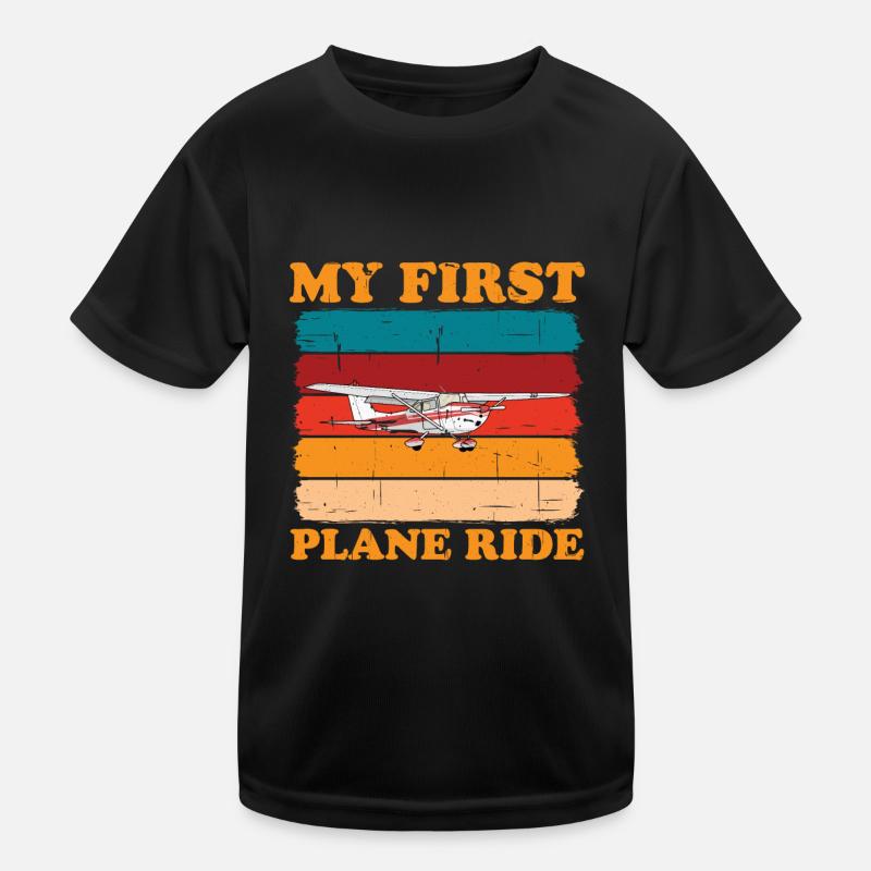 My First Plane Ride 47 Kids Functional T-Shirt