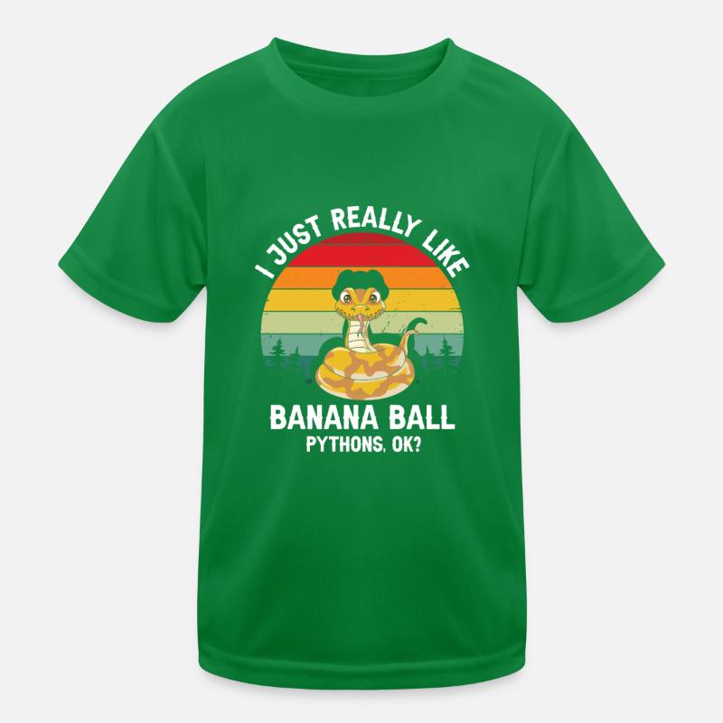 King python design pour les amateurs de serpents T-shirt sport Enfant