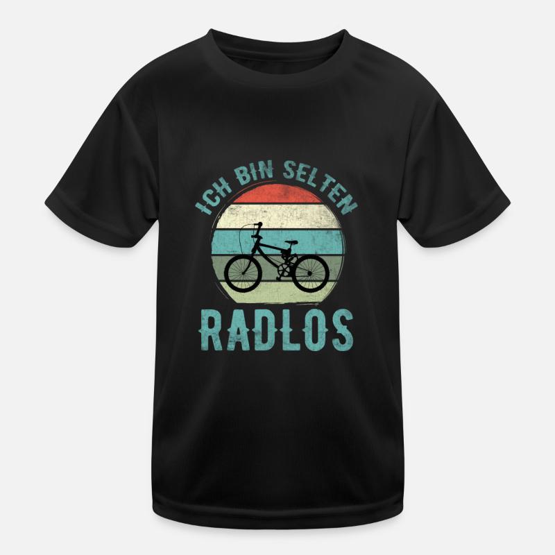 Ich Bin Selten Radlos - Fahrrad Kinder Funktions-T-Shirt