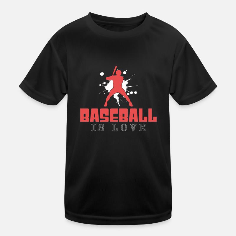 Baseball Kinder Funktions-T-Shirt