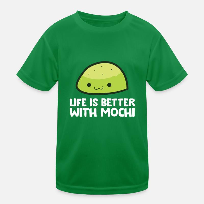 Das Leben ist besser mit Mochi Kinder Funktions-T-Shirt