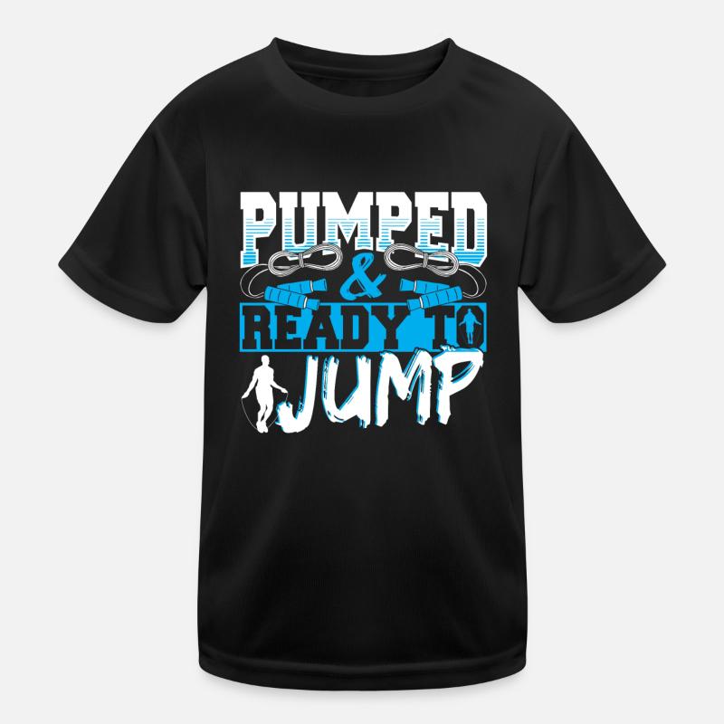 Conception de saut de corde pour un ventilateur de saut de saut T-shirt sport Enfant