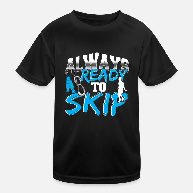 Conception de saut de corde pour un ventilateur de saut de saut T-shirt sport Enfant