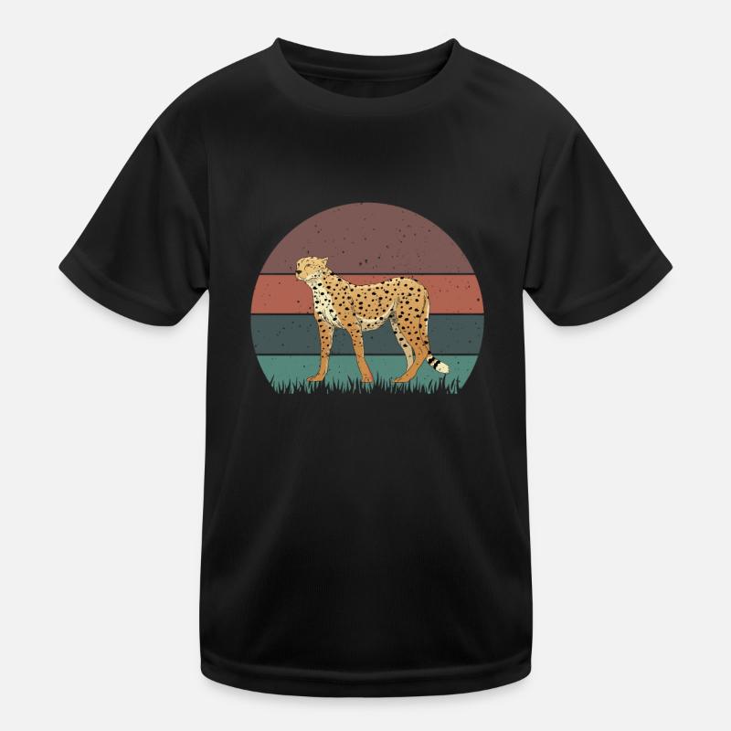 Guépard Rétro T-shirt sport Enfant