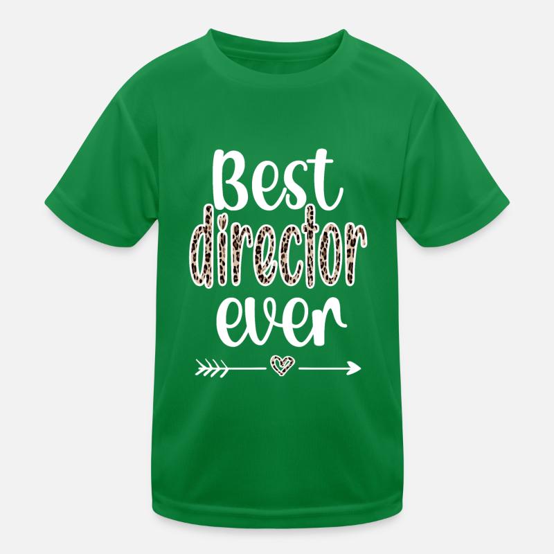 Bester Direktor Geschenk Direktor Wertschätzung Kinder Funktions-T-Shirt