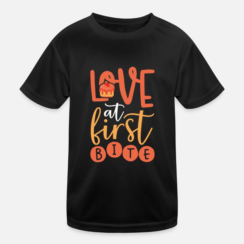 Love On The First Bite Cake Kids Functional T-Shirt