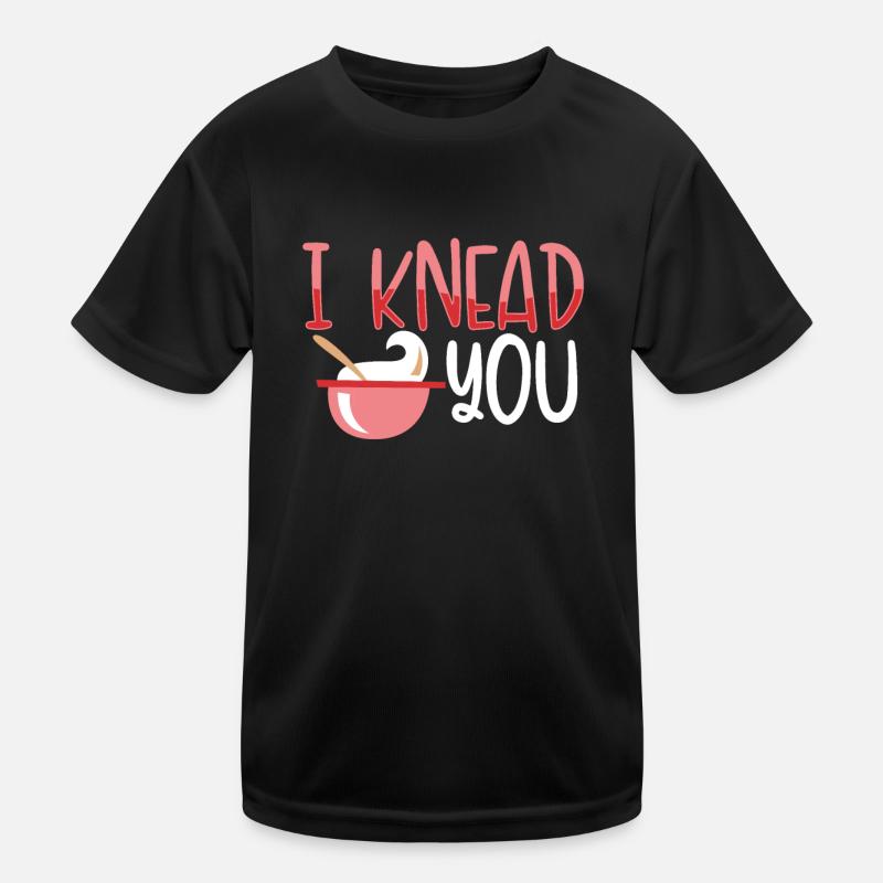Ich Knete Dich Teig Kinder Funktions-T-Shirt