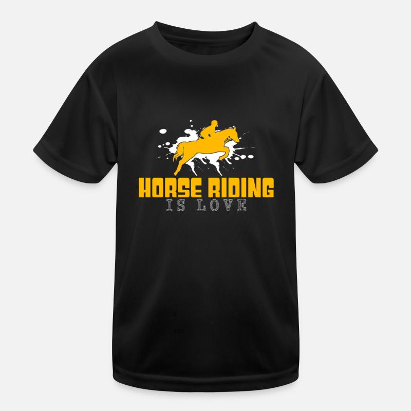 Horse riding saying Kids Functional T-Shirt