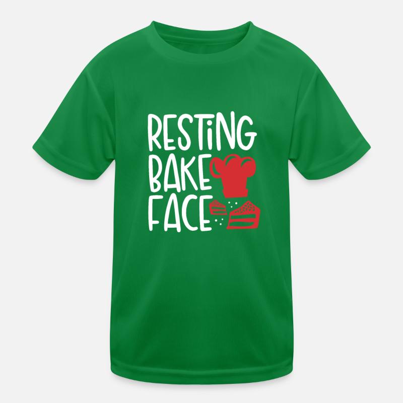Resting cheek face Kids Functional T-Shirt