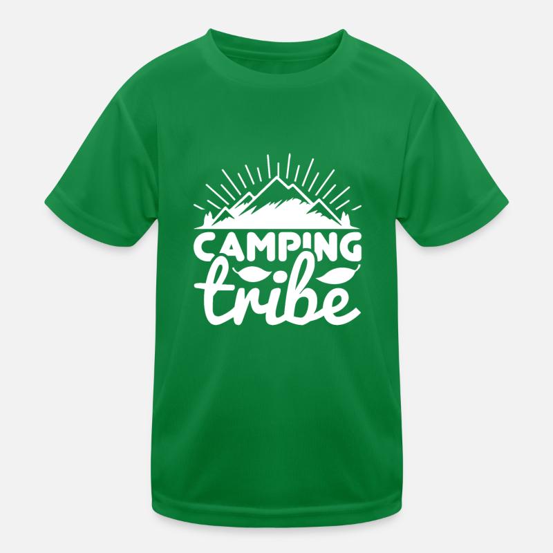 Camping Stamm Wandershirt Kinder Funktions-T-Shirt