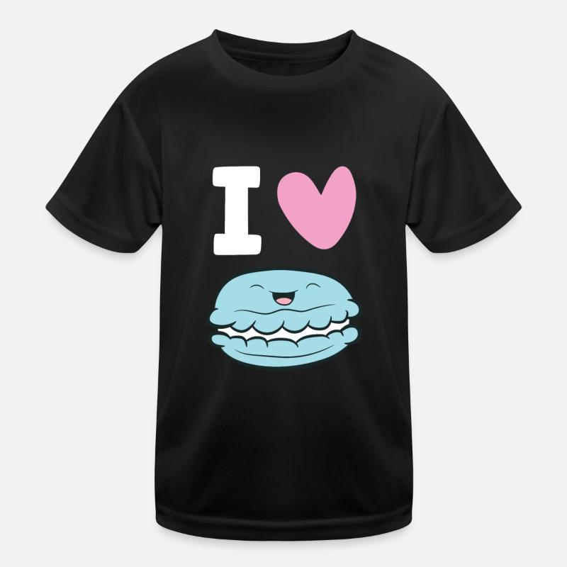 Macaron-Liebhaber Ich liebe Macarons Frankreich Kinder Funktions-T-Shirt