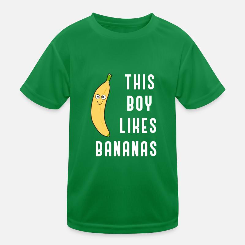Fruits tropicaux mangeant des bananes T-shirt sport Enfant