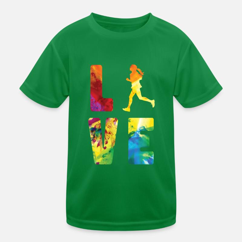 Running Runner Half Marathon Kids Functional T-Shirt