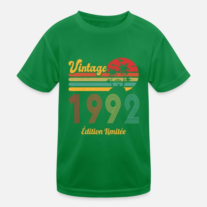 Vintage 1992 Retro Geburtstagsgeschenk Kinder Funktions-T-Shirt