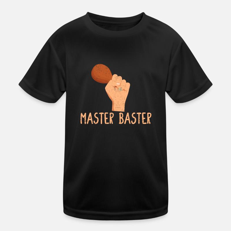 Master Baster Truthahn Bein Tag Lustige Masterbast Kinder Funktions-T-Shirt