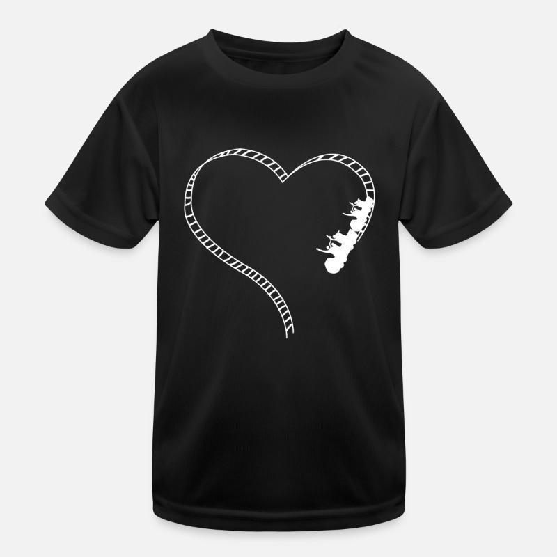 Roller Coaster Heart Kinder Funktions-T-Shirt