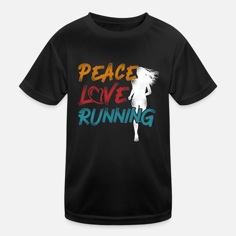Running Runner Half Marathon Kinder Funktions-T-Shirt