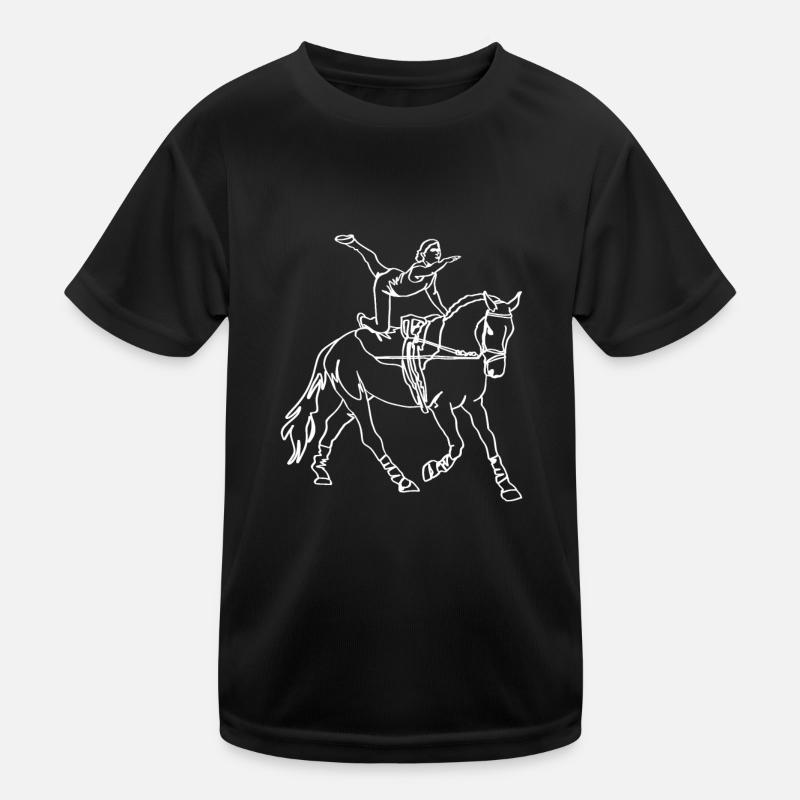 voltige cavalier sauteur T-shirt sport Enfant