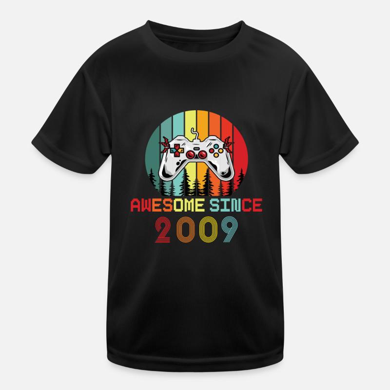 Awesome Since 2009 Geburtstag 2009 Vintage 2009 Kinder Funktions-T-Shirt