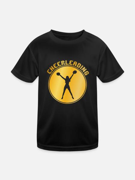 cheerleading - T-shirt sport Enfant - noir - Devant