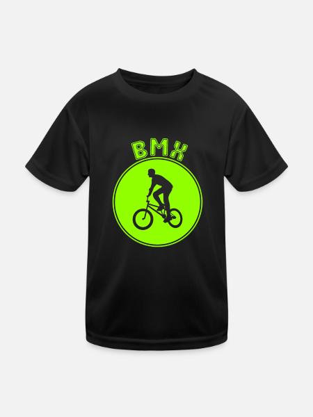 bmx - Kids Functional T-Shirt - black - Front
