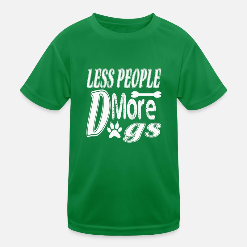 Moins de gens plus de chiens T-shirt sport Enfant