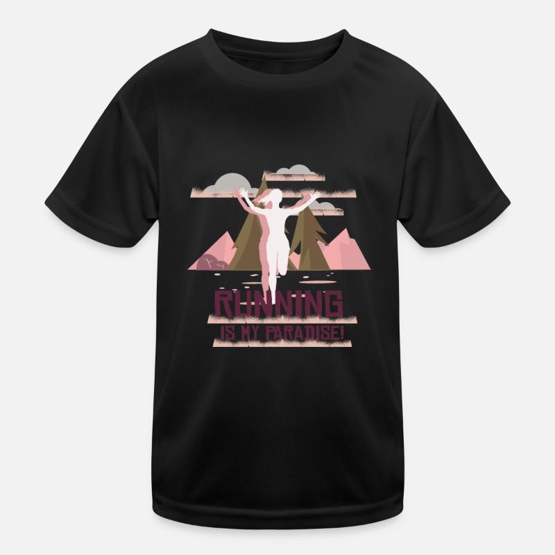 Marathon, coureur de trail running T-shirt sport Enfant