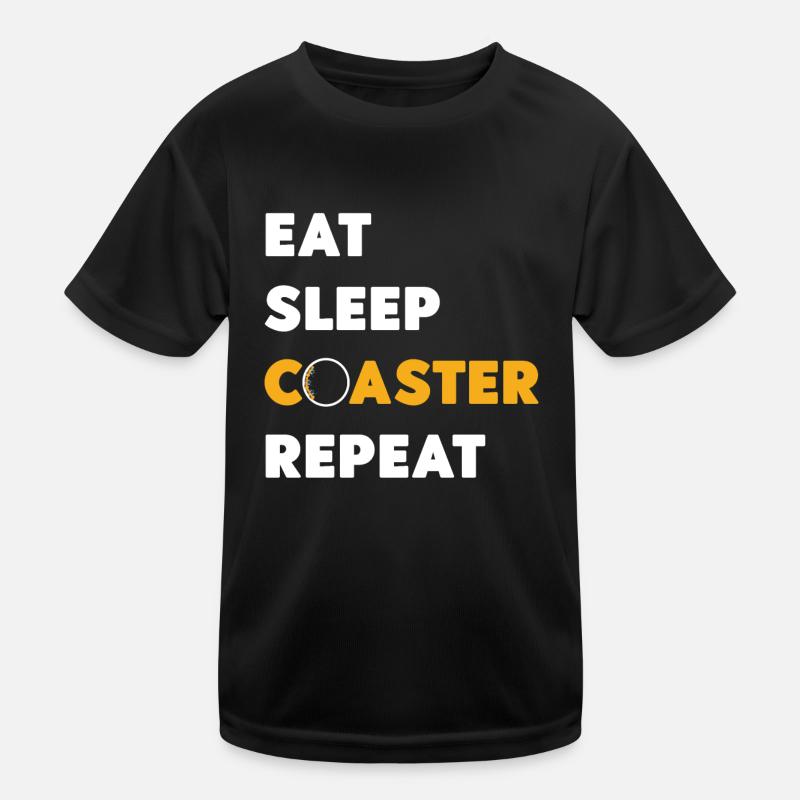 Roller Coaster Eat Sleep Coaster Kinder Funktions-T-Shirt