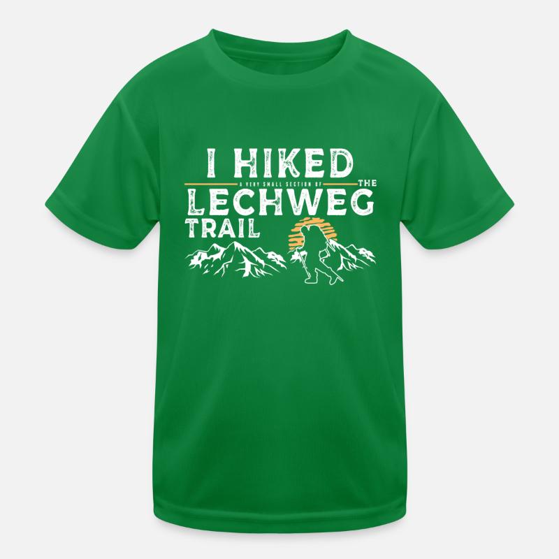 Wanderte - Lechweg Trail Kinder Funktions-T-Shirt