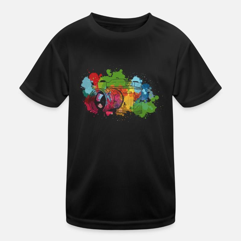 Color splash digital camera Kids Functional T-Shirt