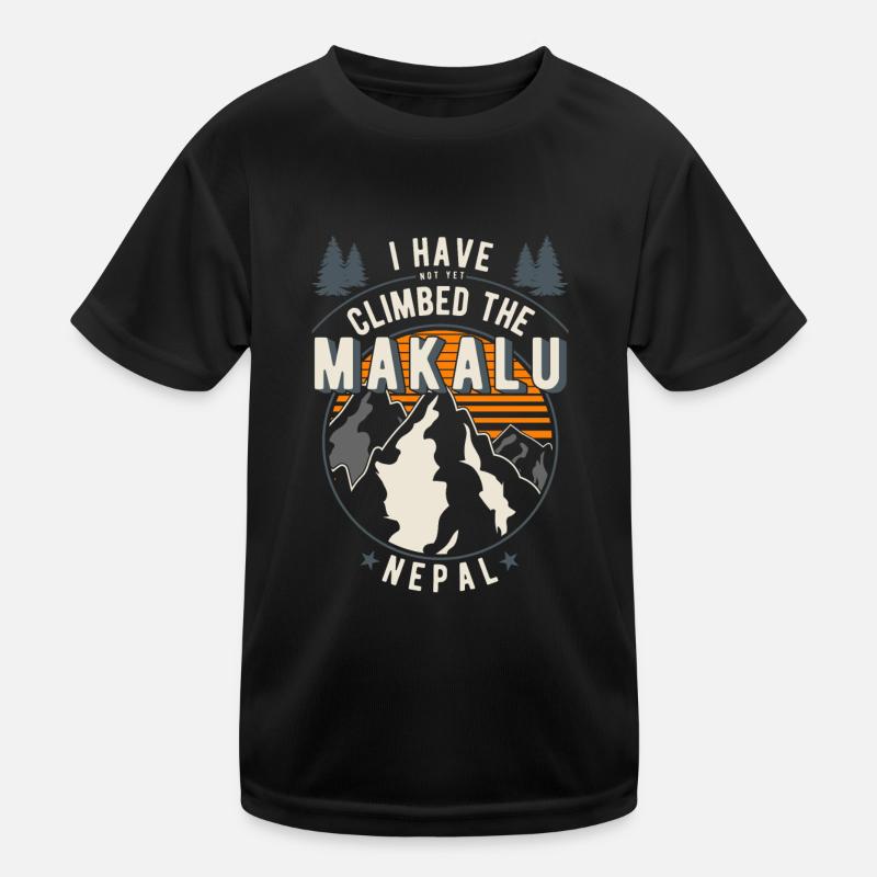 Wanderer - Kletterer Wandern Makalu Kinder Funktions-T-Shirt