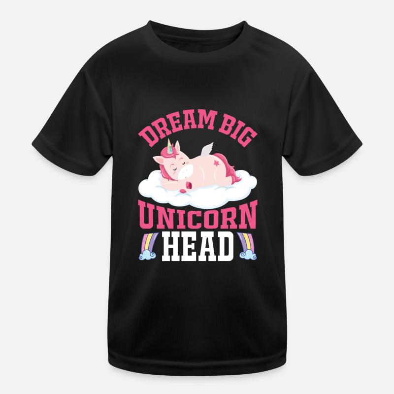 Träume groß kleines Einhorn Unicorn Kinder Funktions-T-Shirt