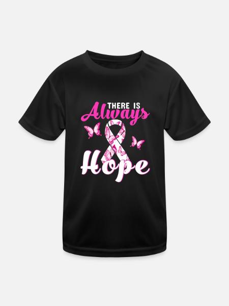 Immer Hoffnung - Kinder Funktions-T-Shirt - Schwarz - Vorne
