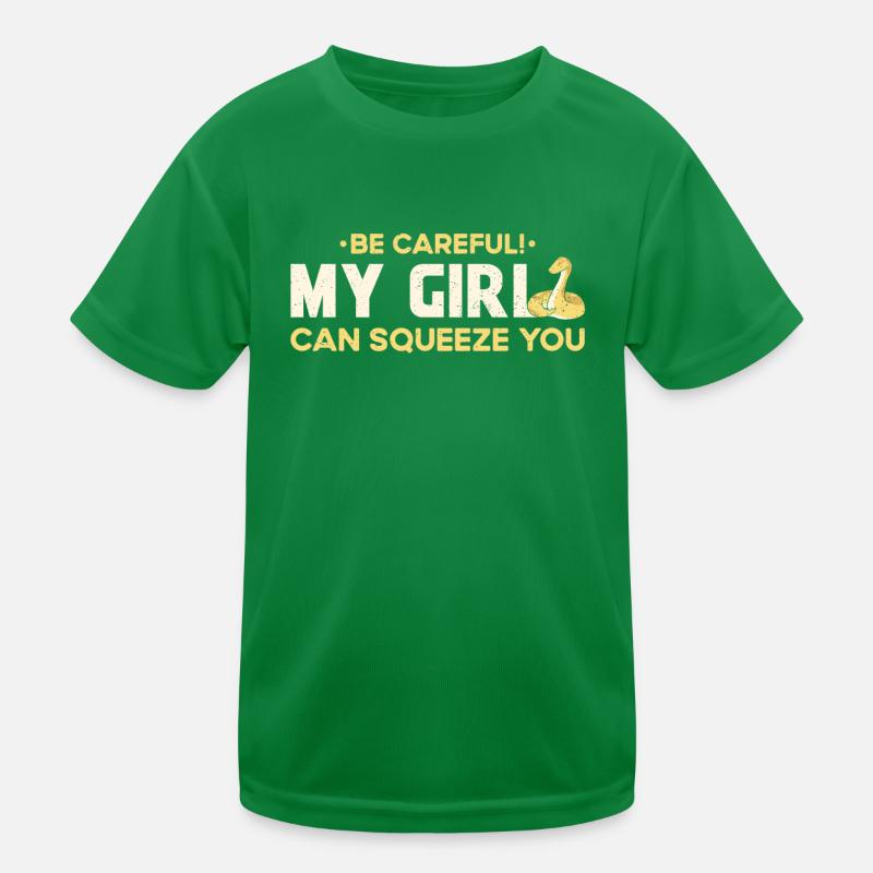 Boule de banane Python Attention Ma Fille Peut T-shirt sport Enfant