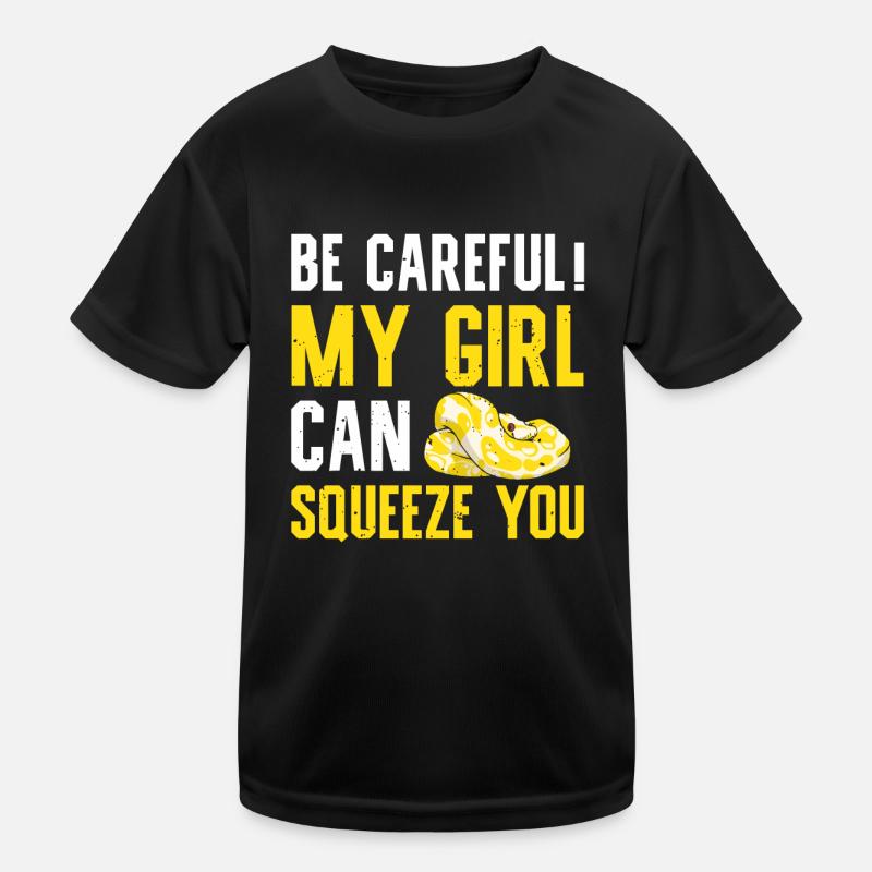 Banana Ball Python Aufpassen Mein Mädchen Kann Kinder Funktions-T-Shirt