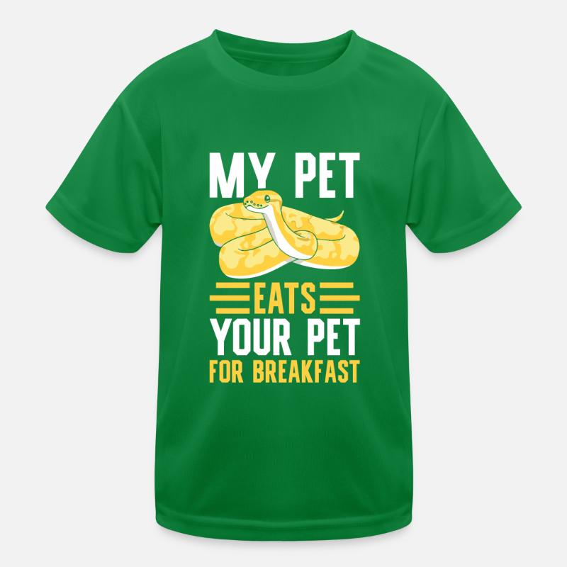 Banana Ball Python Mein Tier Frisst Deins Zum Kinder Funktions-T-Shirt