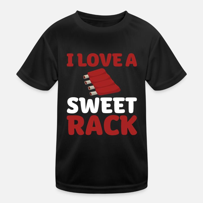 Ich Liebe Ein Süßes Rack - Grillen Kinder Funktions-T-Shirt