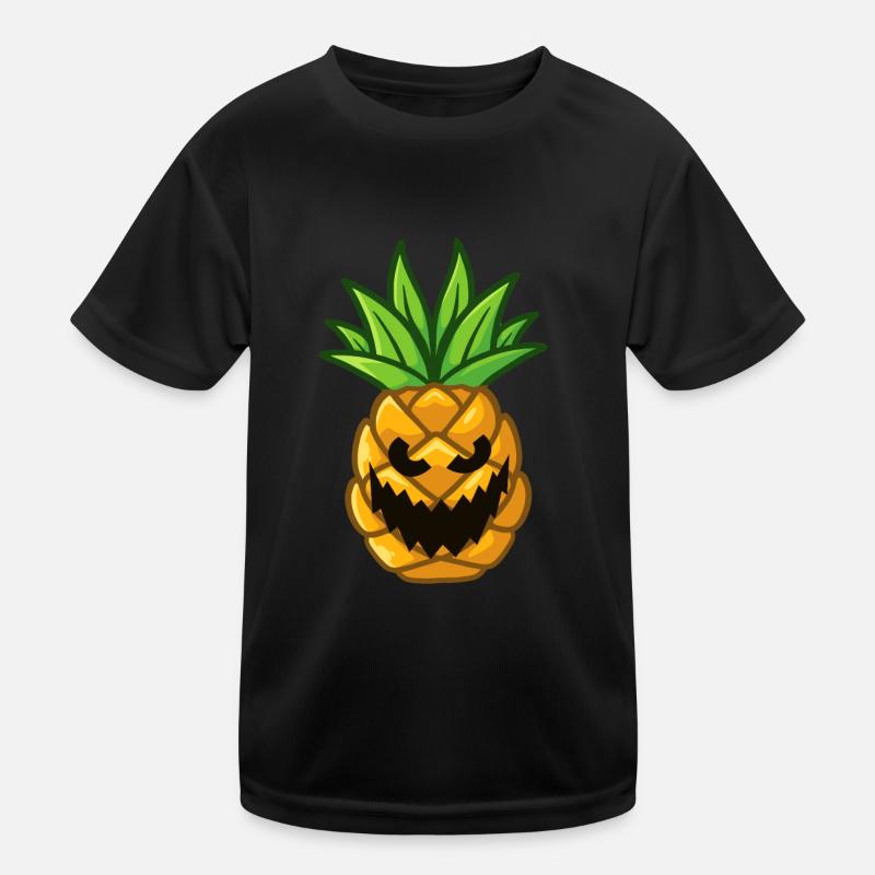 Ananas citrouille effrayante Halloween T-shirt sport Enfant