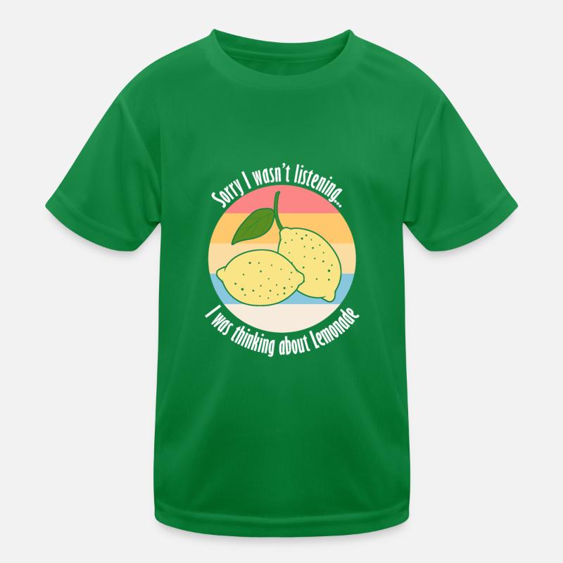 Thinking About Lemonade Citrus Lemon Kids Functional T-Shirt