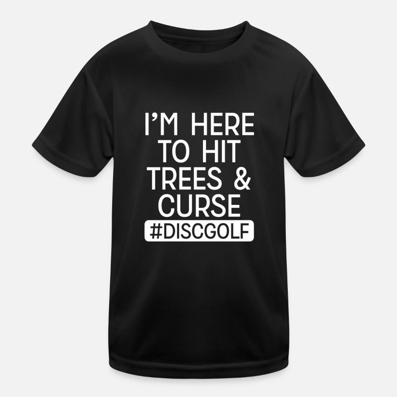 Discgolf Ich Habe Baum Getroffen Kinder Funktions-T-Shirt