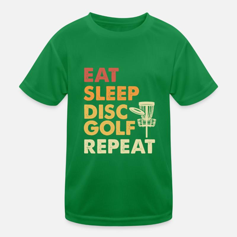 Eating sleep discgolf Kids Functional T-Shirt